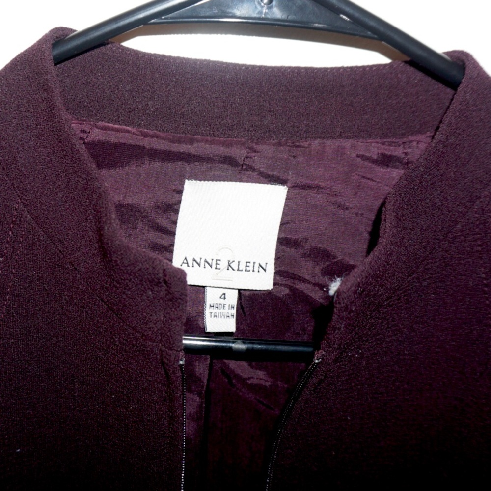 Deep purple blazer coat
